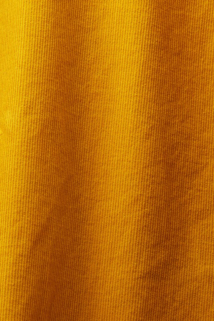Camisa de pana en 100% algodón, NEW AMBER YELLOW, detail image number 5