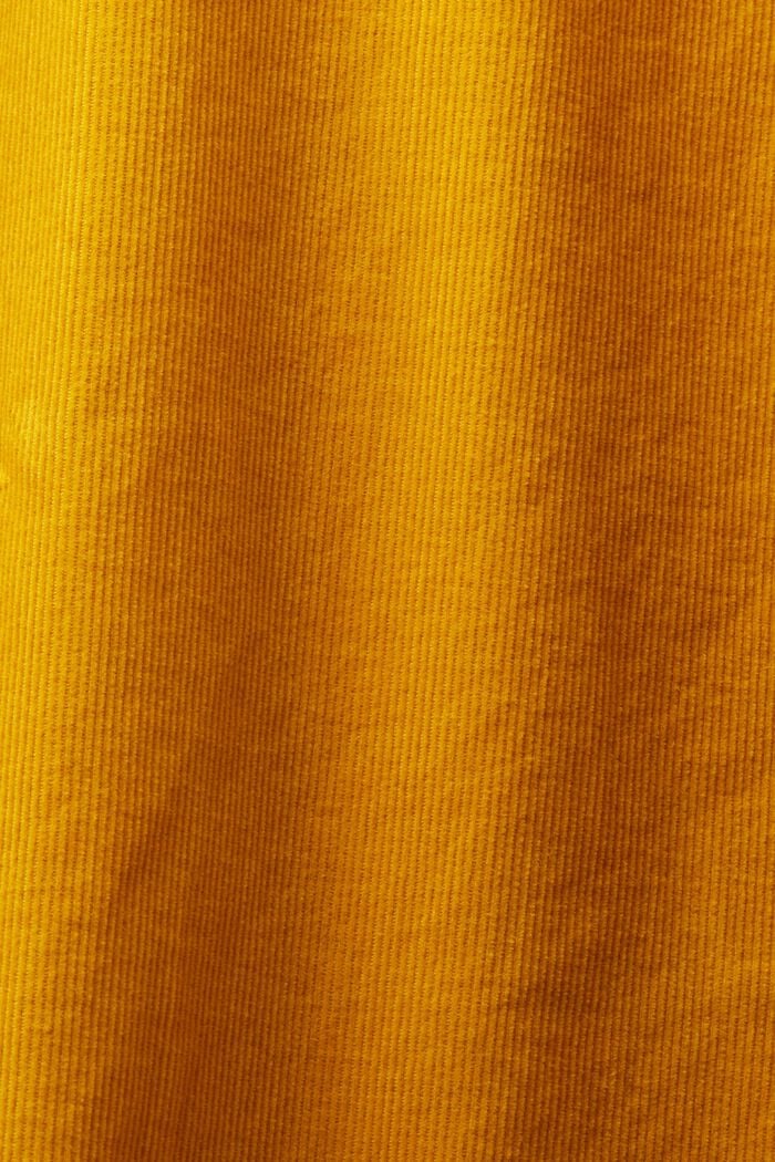 Camisa de pana en 100% algodón, NEW AMBER YELLOW, detail image number 5