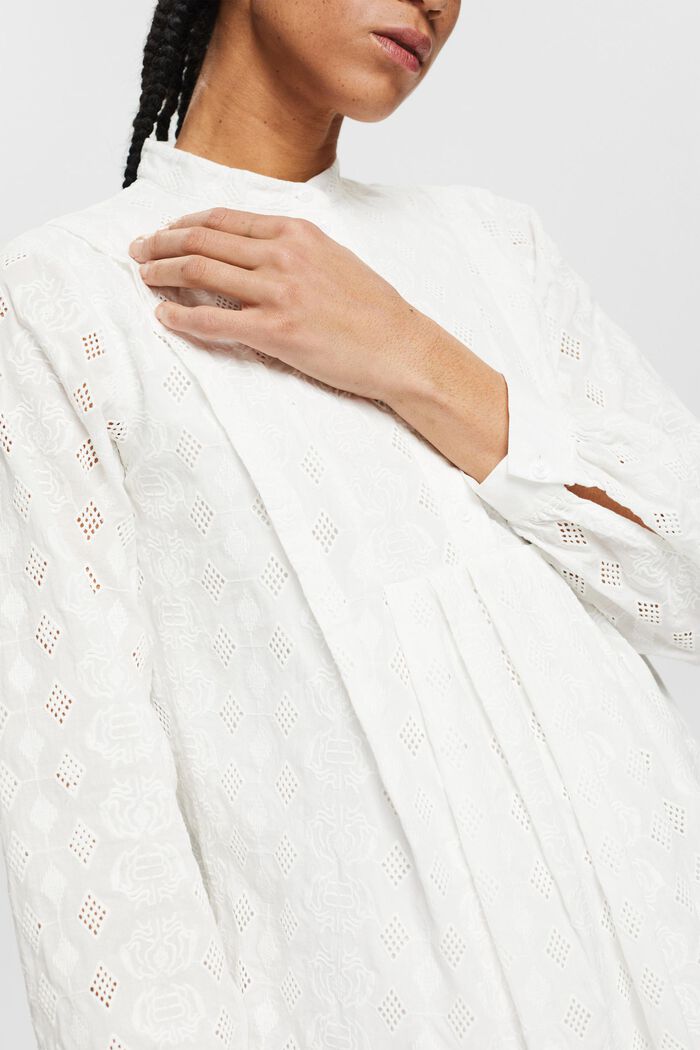 Vestido con bordado, OFF WHITE, detail image number 3
