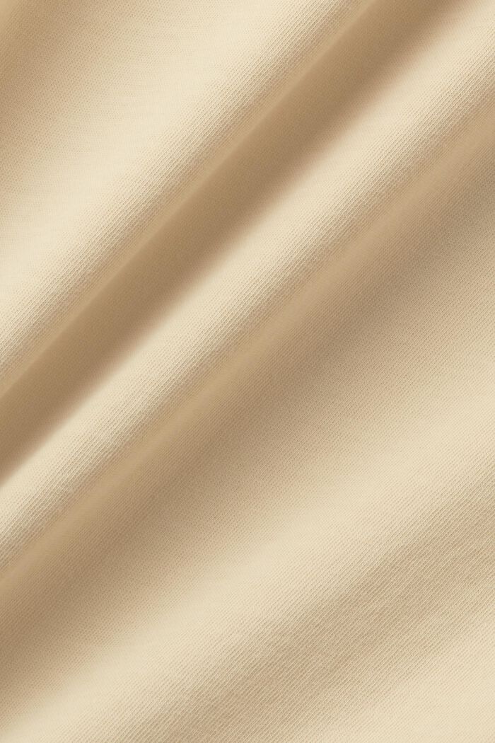 Camiseta con efecto lavado, 100 % algodón, SAND, detail image number 5