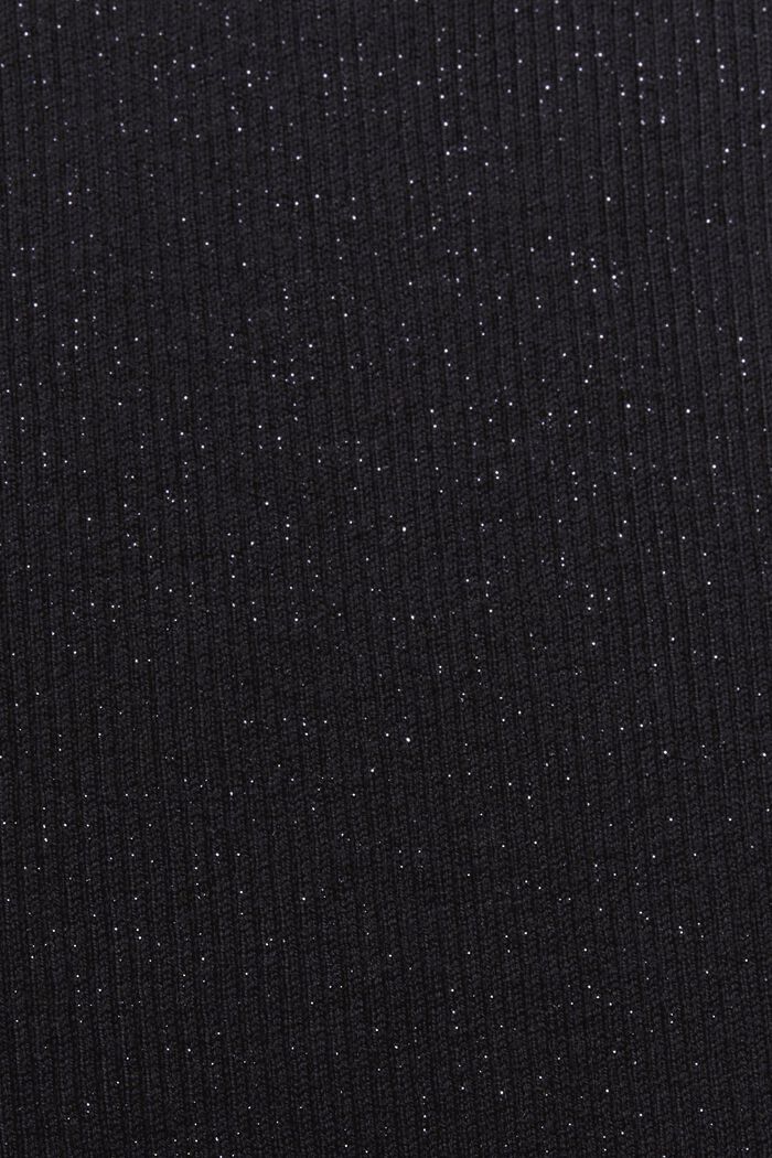 Pantalones de punto brillantes, BLACK, detail image number 5
