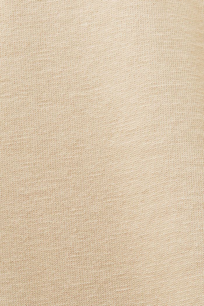 Camiseta de tejido jersey, 100% algodón, SAND, detail image number 5