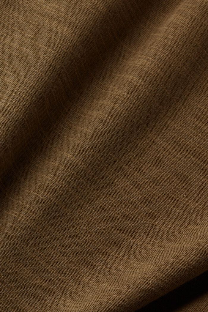 Shorts de felpa de algodón, KHAKI GREEN, detail image number 6