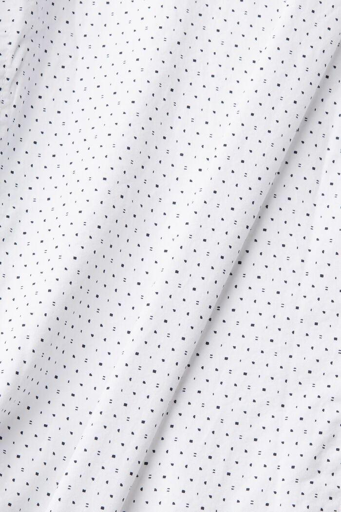 Camisa estampada de algodón sostenible, WHITE, detail image number 1