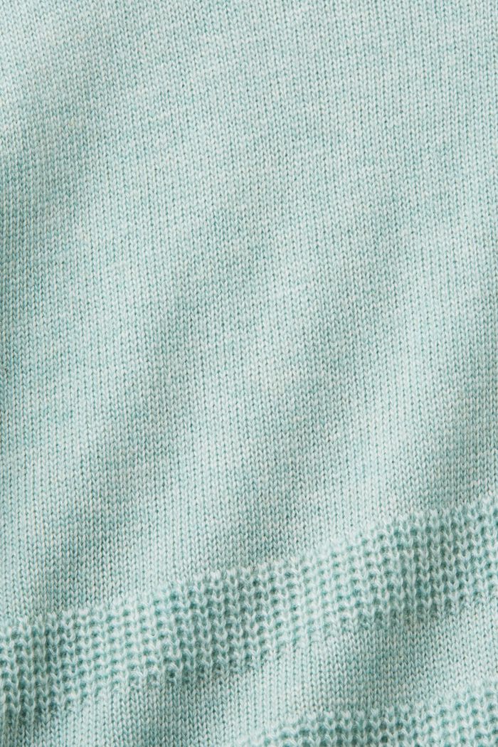 Jersey de cuello redondo y corte cuadrado, LIGHT AQUA GREEN, detail image number 5
