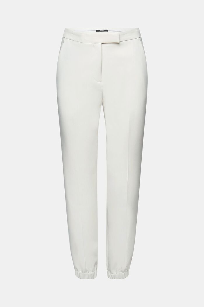 Pantalones tobilleros con bajos elásticos, PASTEL GREY, detail image number 6