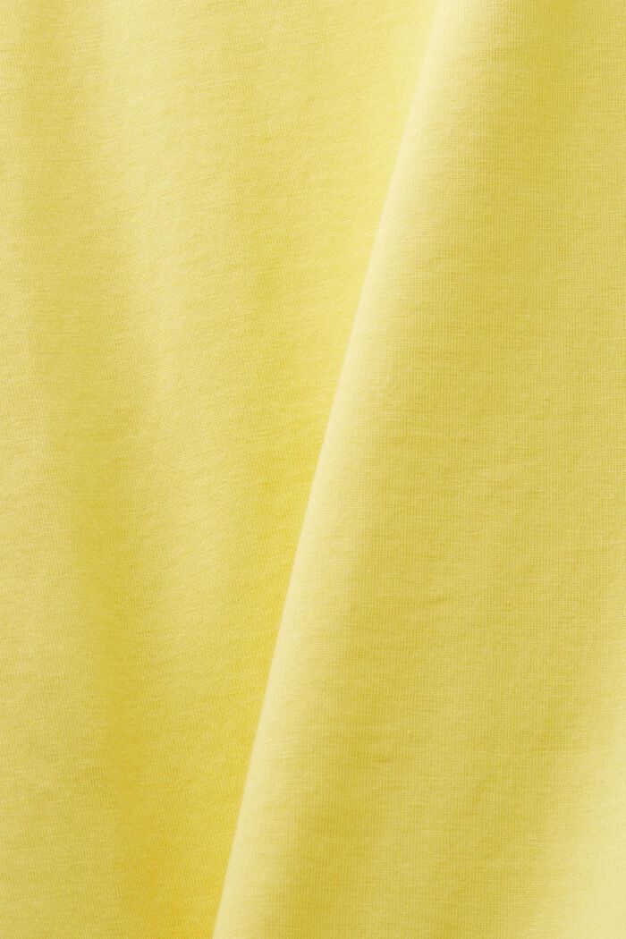 Camiseta de algodón, LIGHT YELLOW, detail image number 6