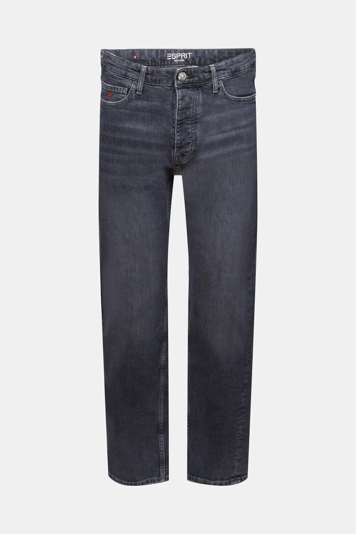 Jeans retro mid-rise relaxed fit, BLACK MEDIUM WASHED, detail image number 7