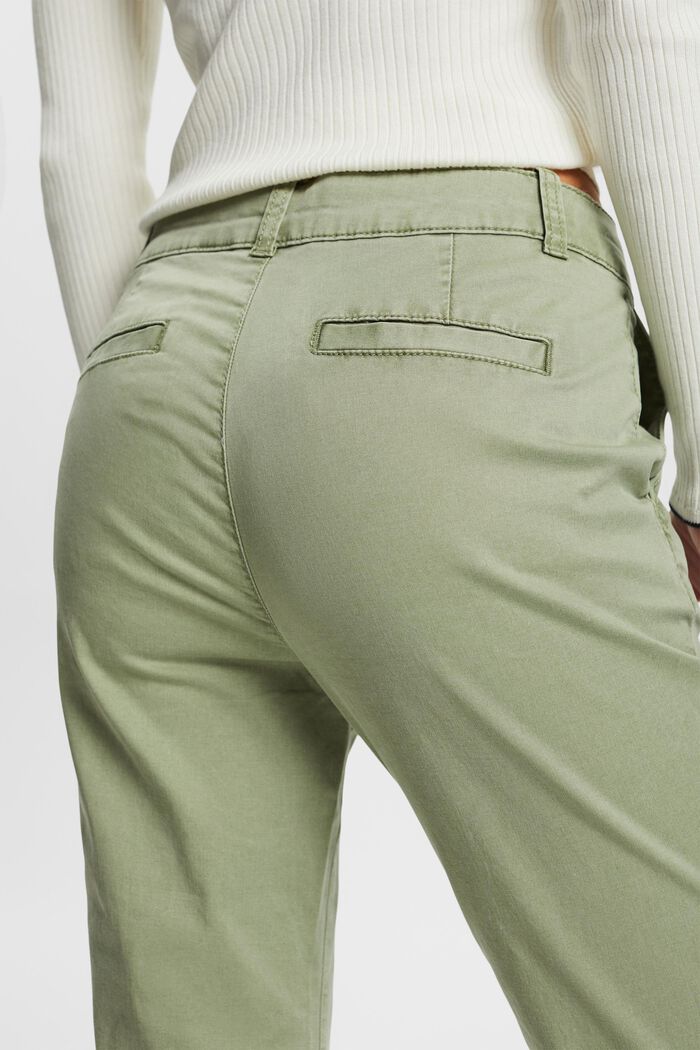 Pantalones chinos básicos, LIGHT KHAKI, detail image number 4