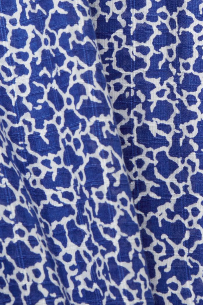 Blusa de algodón con estampado floral, INK, detail image number 4