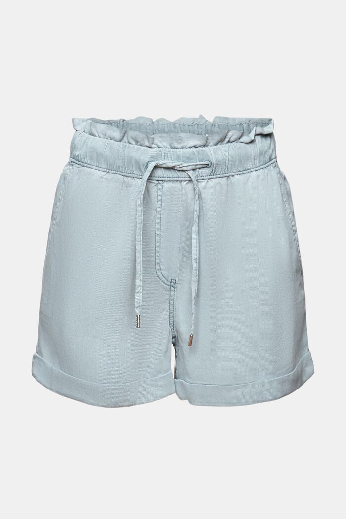 Shorts sin cierre de sarga, LIGHT BLUE, detail image number 7