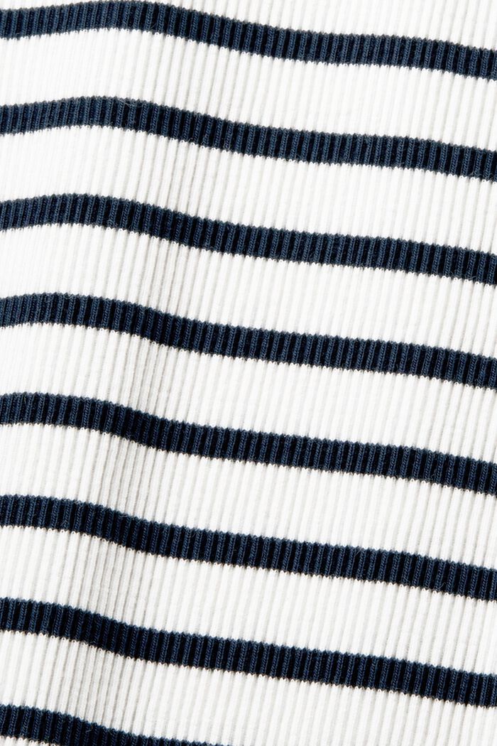 Camiseta de tirantes de canalé con bordado y estampado, NAVY, detail image number 4