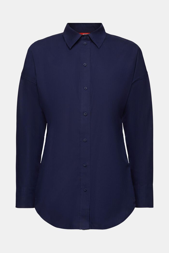 Blusa camisera oversize, DARK BLUE, detail image number 6