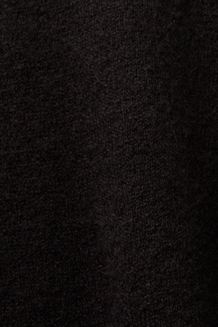 Jersey de punto con mangas ablusadas, BLACK, detail image number 5