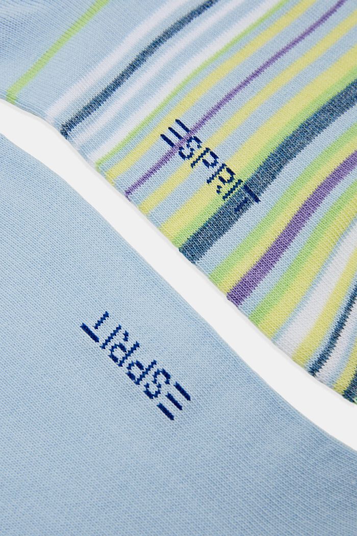 Pack de 2 pares de calcetines coloridos para deportivas, algodón ecológico, CLOUD, detail image number 2