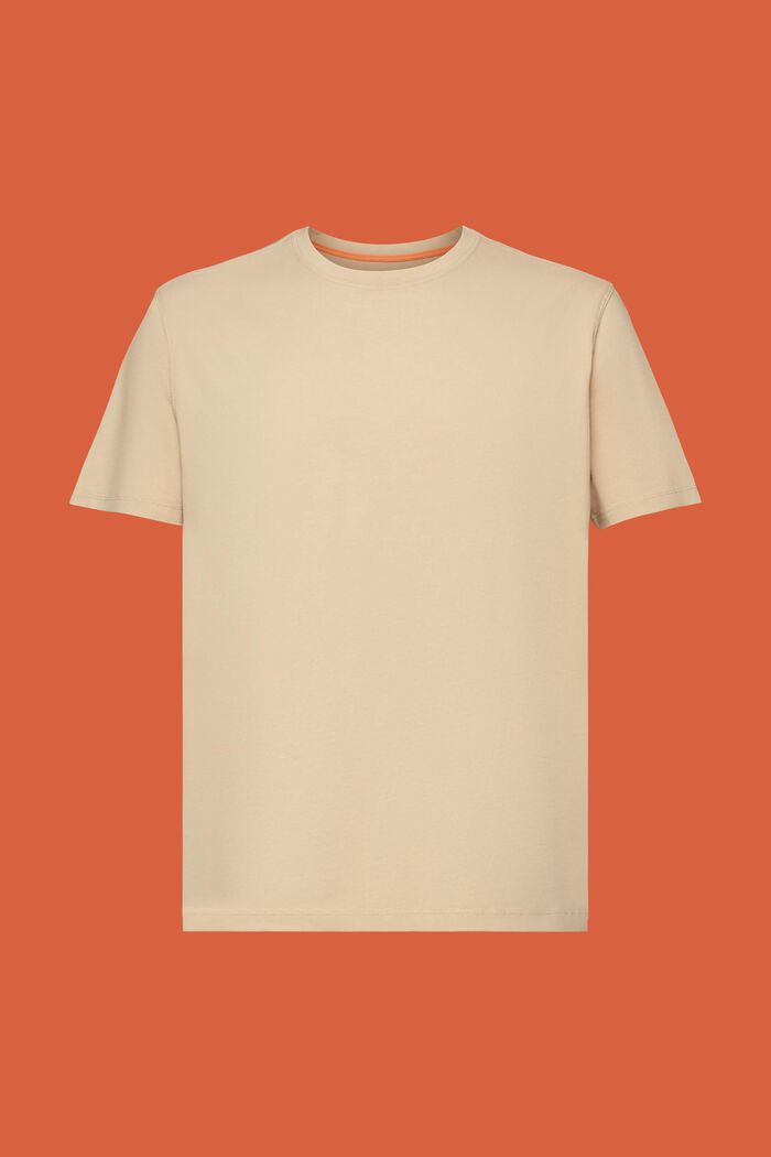 Camiseta de tejido jersey teñido, 100 % algodón, SAND, detail image number 6