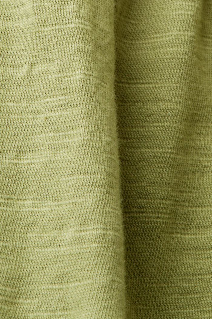 Vestido de tejido jersey con mangas bordadas de encaje, PISTACHIO GREEN, detail image number 5