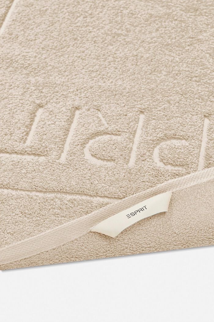 Alfombrilla de baño en tejido rizo confeccionado en 100 % algodón, SAND, detail image number 1