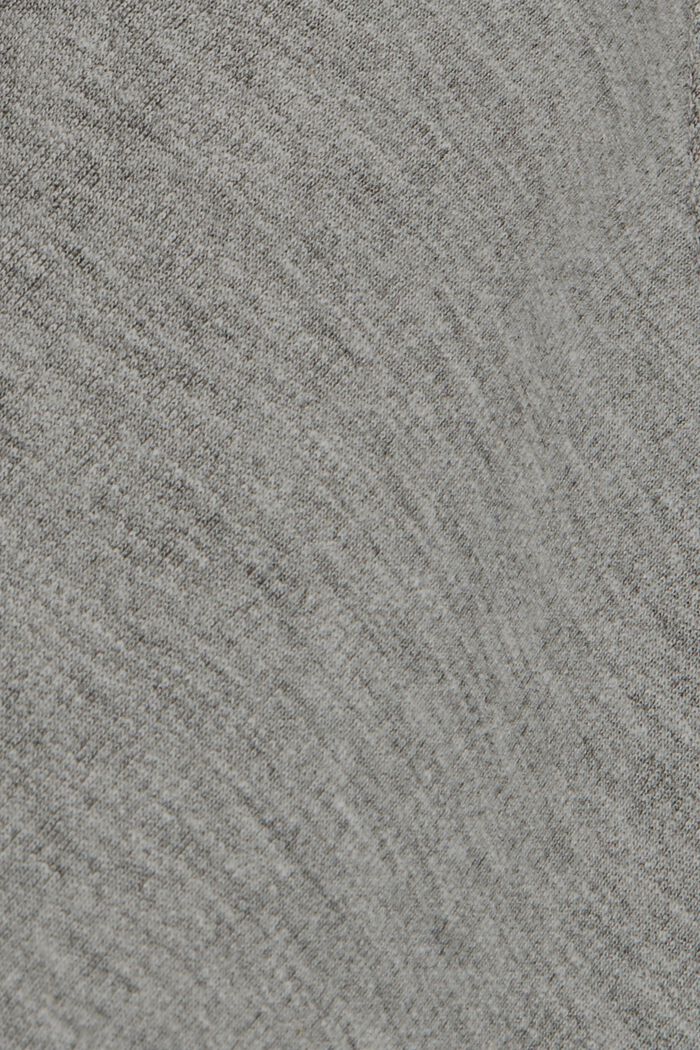 Cárdigan de felpa en mezcla de algodón ecológico, MEDIUM GREY, detail image number 4