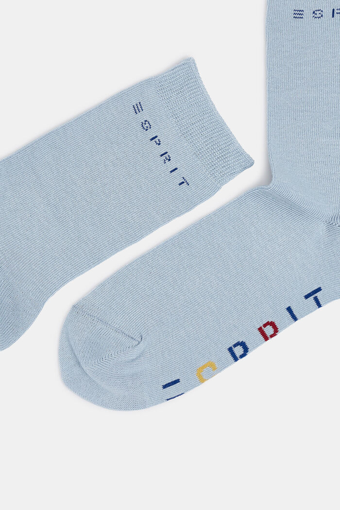 Calcetines infantiles con logotipo, STEEL BLUE, detail image number 1