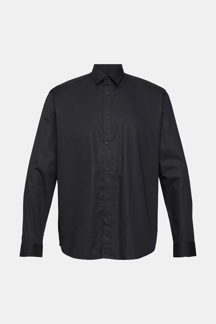 Camisa de algodón sostenible, BLACK, detail image number 2