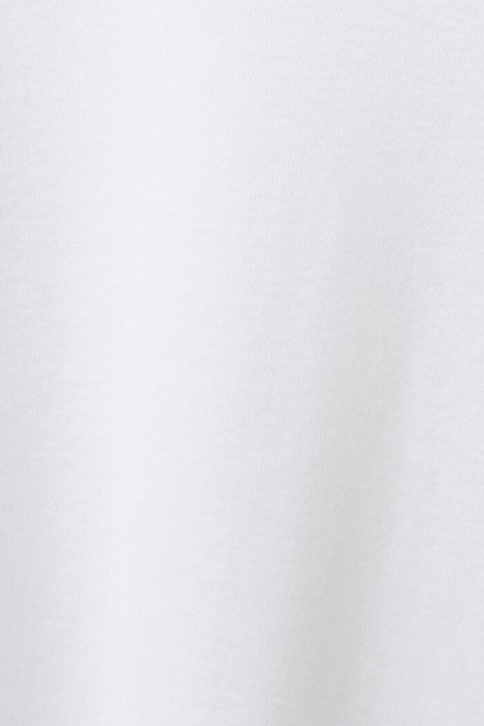 Camiseta de manga larga con cuello redondo profundo, WHITE, detail image number 6