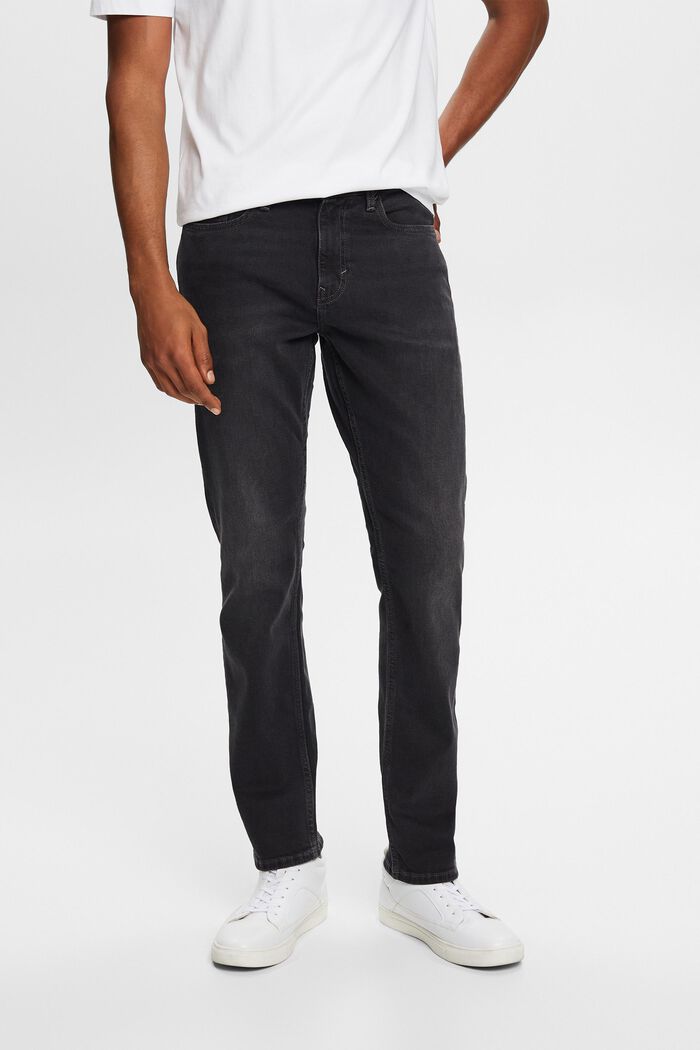 Jeans mid-rise slim fit, BLACK DARK WASHED, detail image number 0