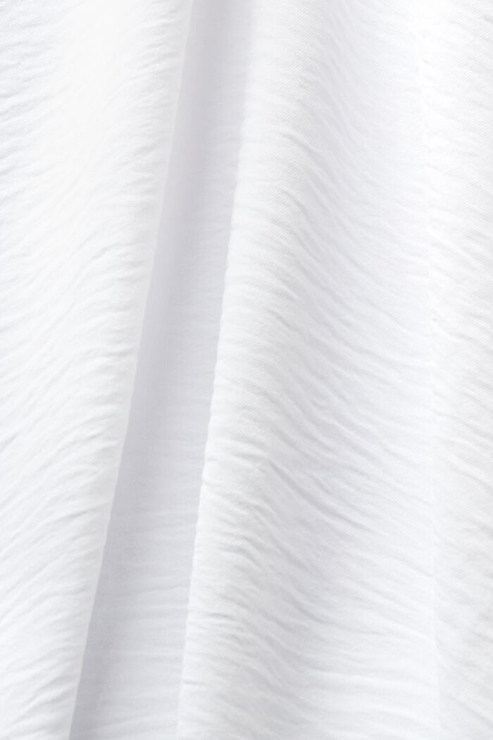 Blusa de crepé con botones, WHITE, detail image number 6