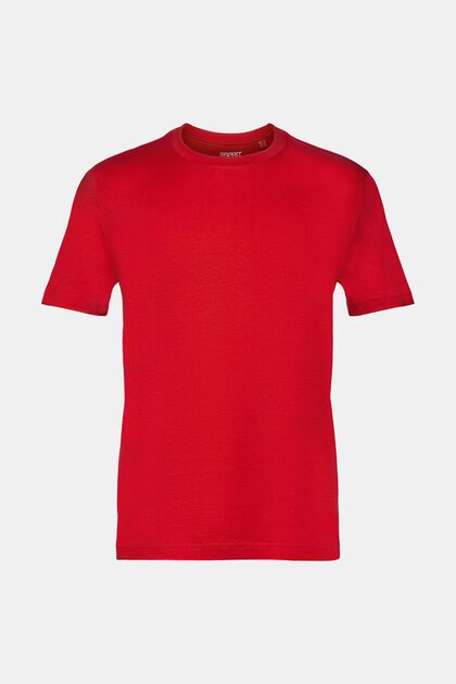 Camiseta de cuello redondo en tejido jersey de algodón Pima