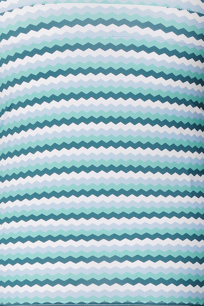 Top de tankini con relleno y estampado en zigzag, LIGHT BLUE, detail image number 3