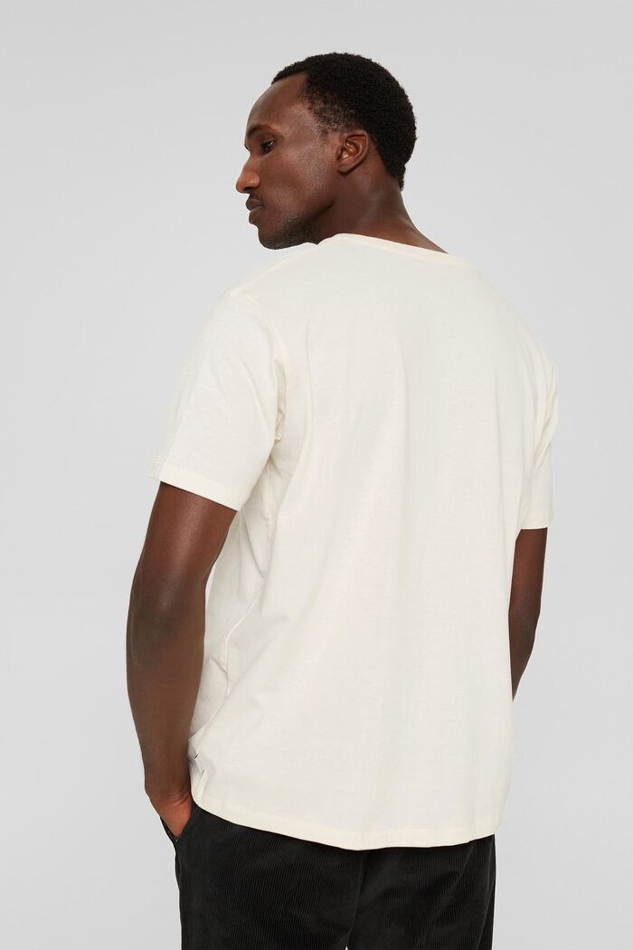 Camiseta de algodón ecológico con estampado, OFF WHITE, detail image number 3