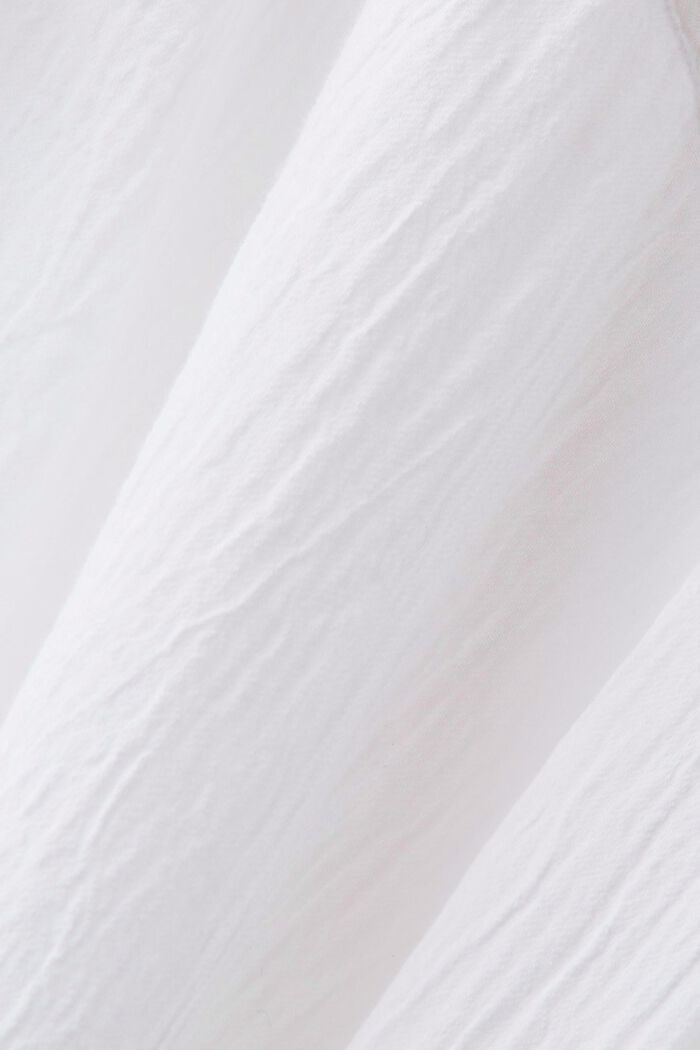 Blusa de algodón con textura, WHITE, detail image number 6