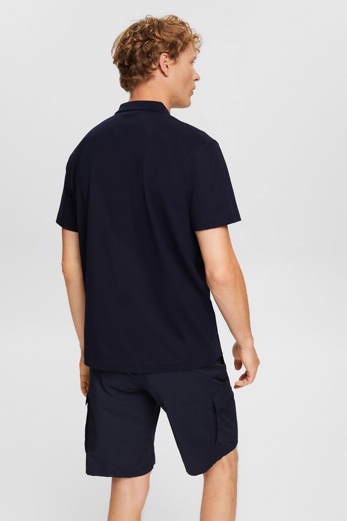 Polo de jersey, NAVY, detail image number 3