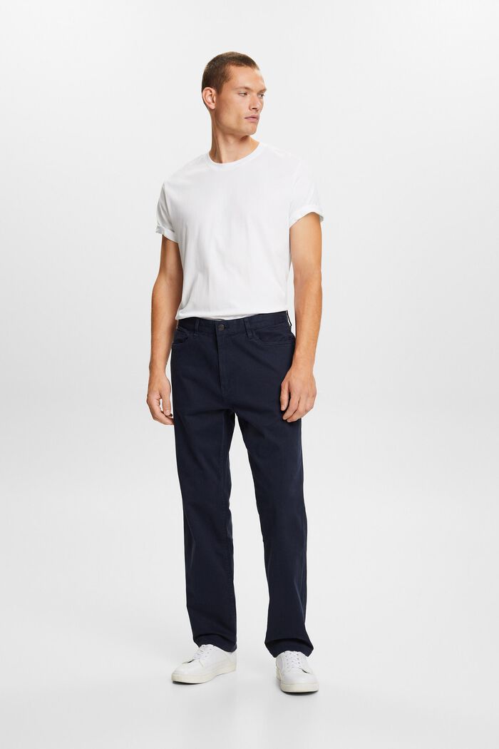Pantalones clásicos de pernera recta, NAVY, detail image number 5