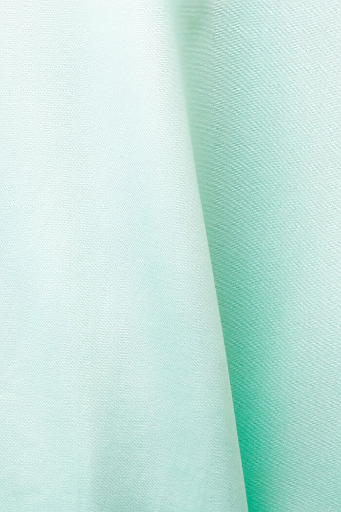 Blusa de manga larga en tejido satén, LIGHT AQUA GREEN, detail image number 5