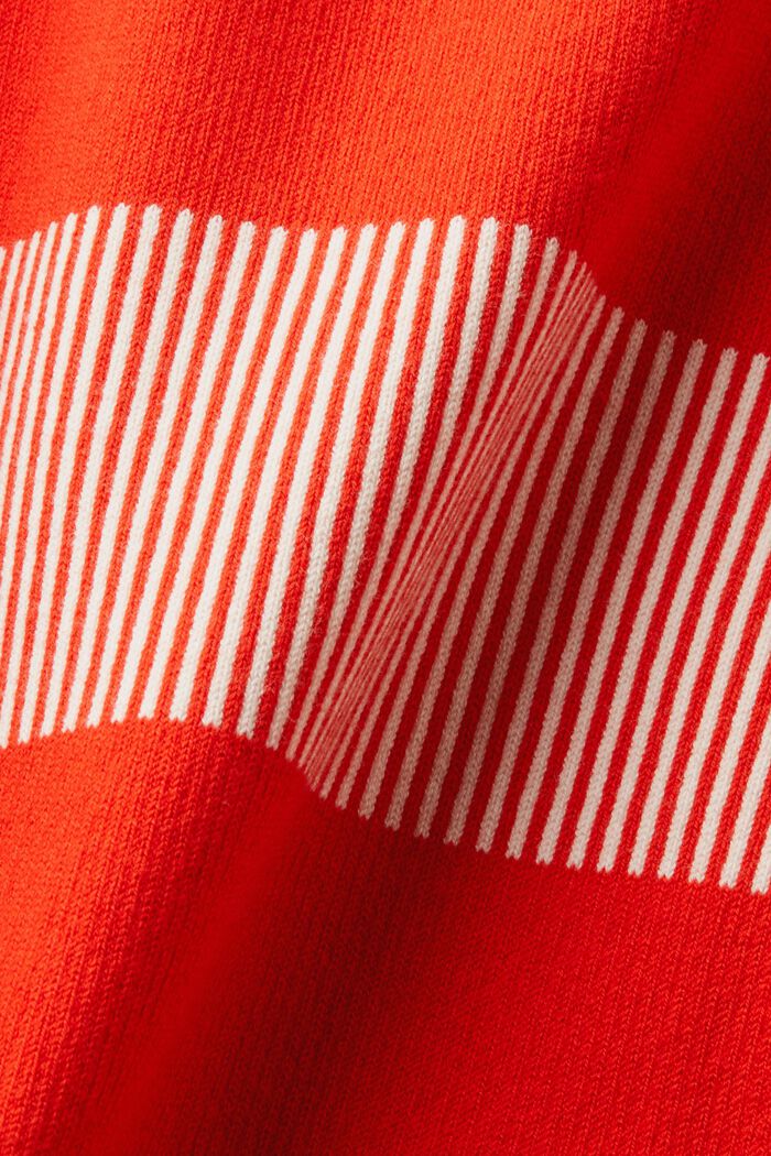 Jersey a rayas de punto acanalado, RED, detail image number 5