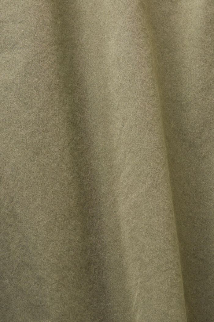 Falda sin cierre estilo cargo, 100 % algodón, KHAKI GREEN, detail image number 6