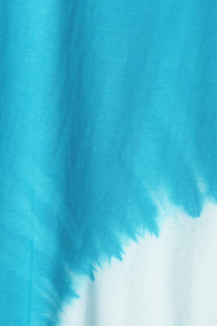 Camiseta de jersey con teñido batik, TEAL BLUE, detail image number 5