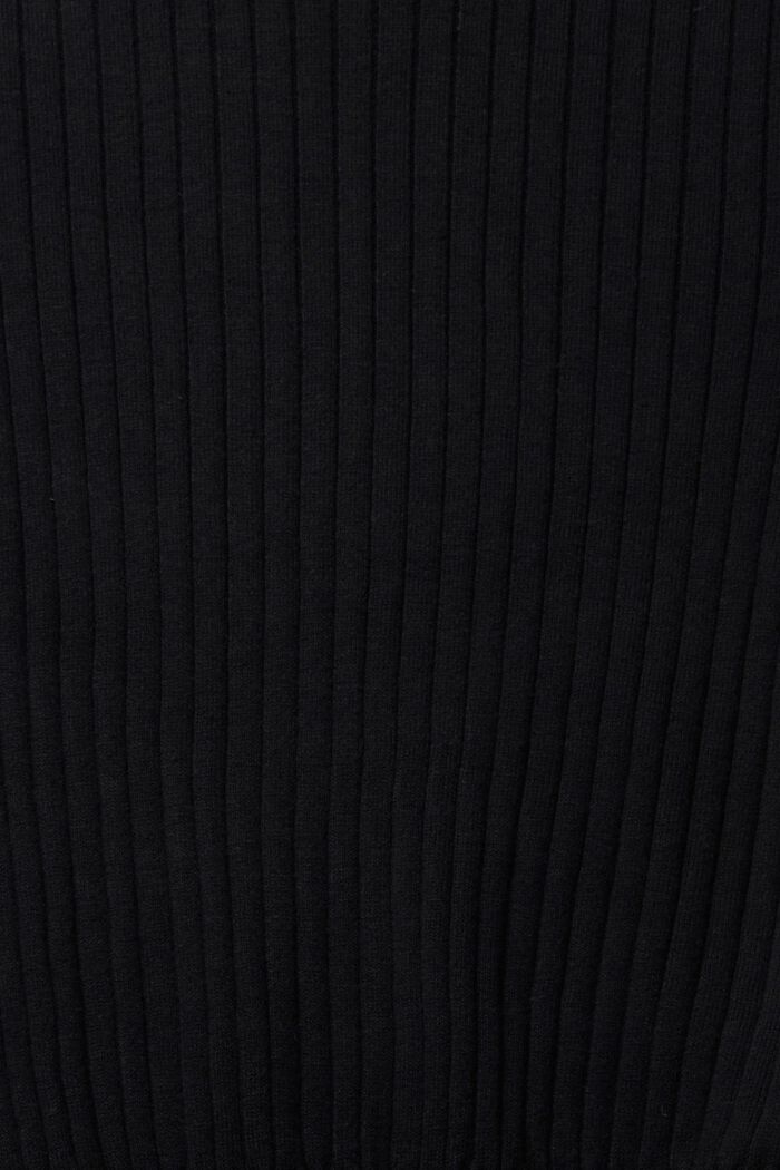 Jersey de punto acanalado, BLACK, detail image number 1
