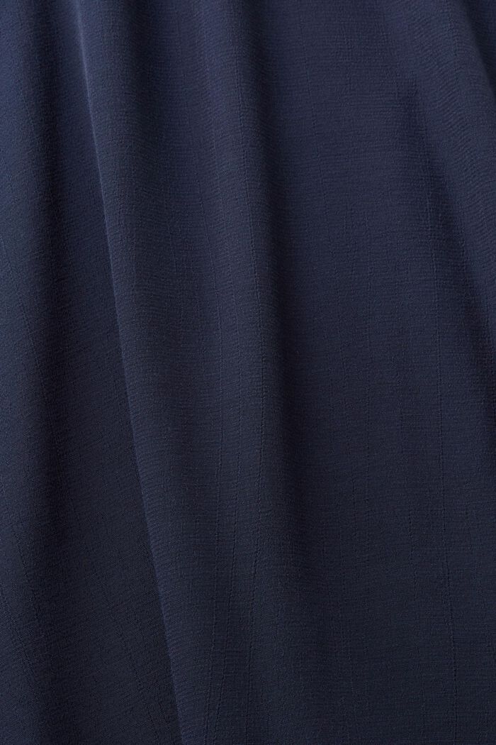 Blusa con cuello en pico realizada en viscosa LENZING™ y ECOVERO™, NAVY, detail image number 4