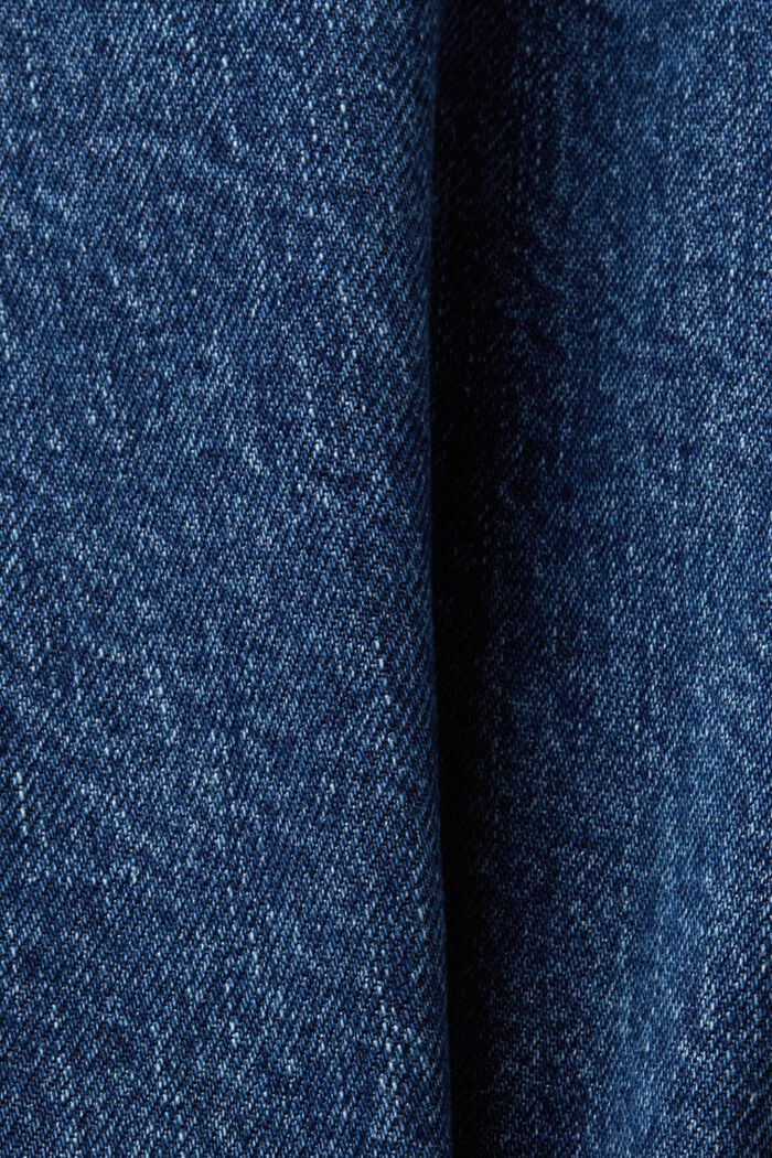 Jeans high-rise straight fit de estilo retro, BLUE MEDIUM WASHED, detail image number 5