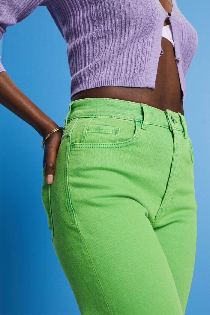 Jeans high rise straight leg, GREEN, detail image number 2