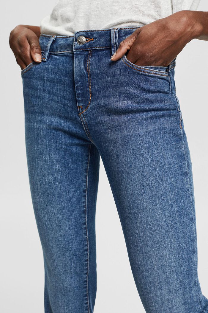 Jeans bootcut en algodón ecológico, BLUE MEDIUM WASHED, detail image number 0