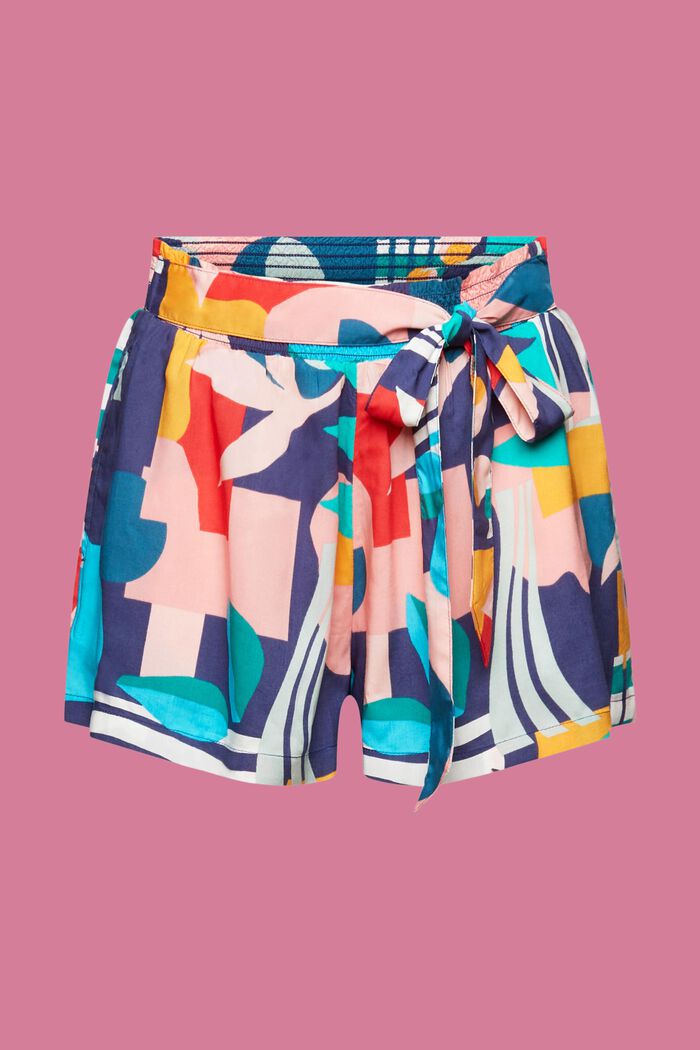 Pantalones cortos de playa con estampado multicolor, INK, detail image number 5