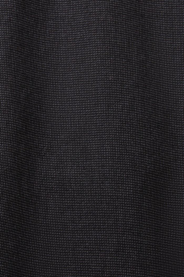 Pantalón chino de corte slim de tejido cepillado, ANTHRACITE, detail image number 6
