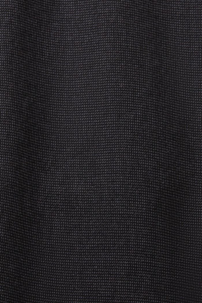 Pantalón chino de corte slim de tejido cepillado, ANTHRACITE, detail image number 6