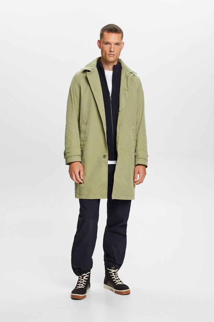 Reciclado: chaqueta mac ligera, OLIVE, detail image number 1