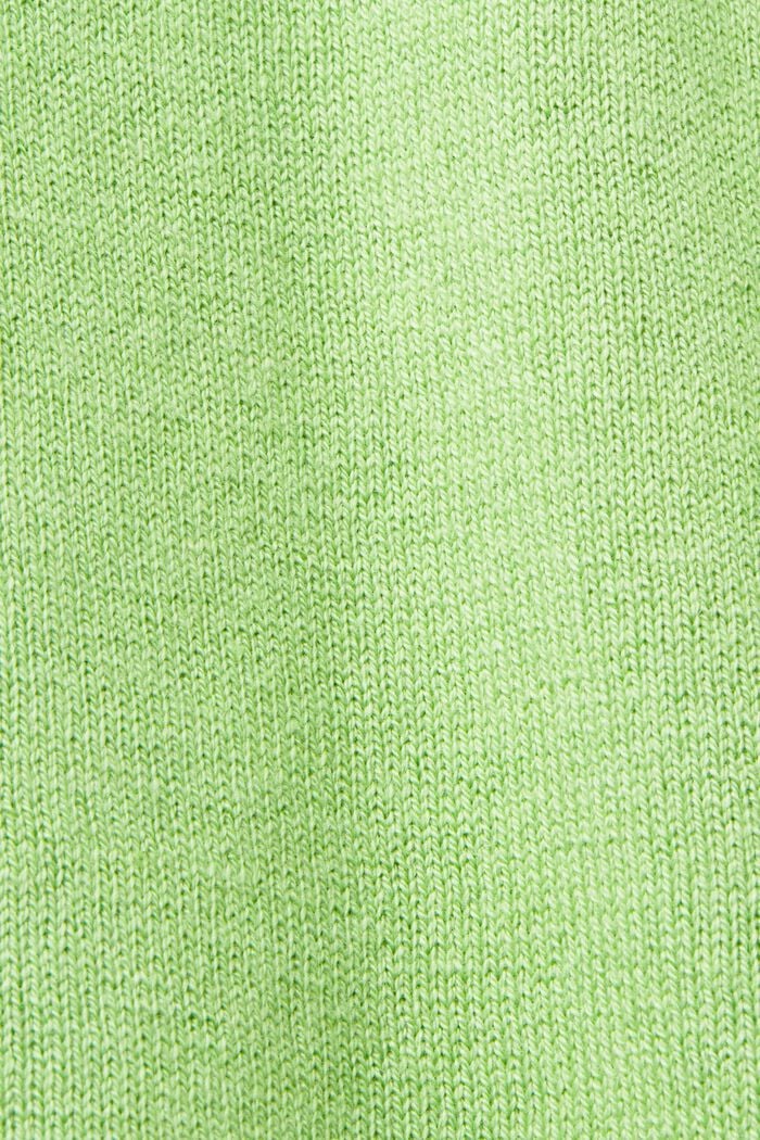 Jersey de manga corta, en mezcla de algodón, GREEN, detail image number 5