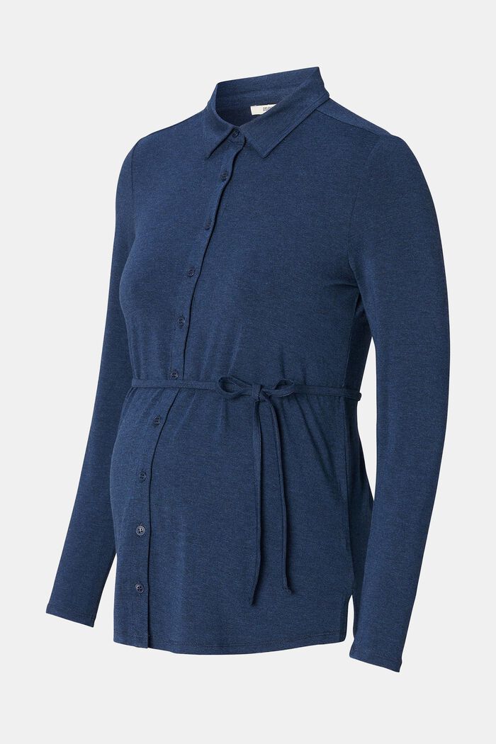 Blusa de jersey con función de lactancia, DARK BLUE, detail image number 2