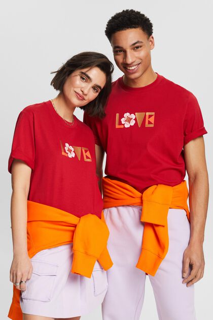 Camiseta unisex estampada de algodón Pima